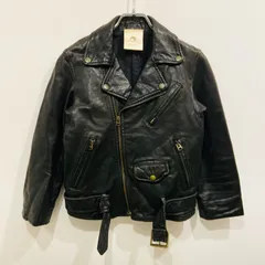 beautiful people ダブルライダースジャケット ラムレザー 羊革 120【送料込み】