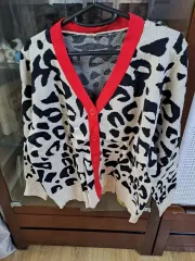 レオパードカーディガン m