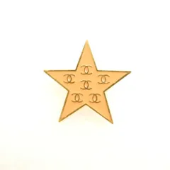 美品 CHANEL シャネル 01P ブローチ ココマーク 星型 スター レア 希少 兼用 AY6913W1 