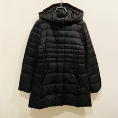 自由区 ダウンコート フード取り外し可能 サイズ36 ブラック【送料込み】
