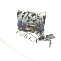 美品 FURLA フルラ メトロポリス チェーンショルダーバッグ グラフィティ レディース AY6819 
