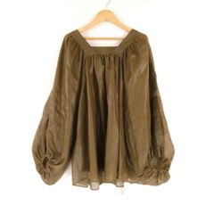 2025AW✨ネストローブ シアーコットンリネンケープブラウス 美品