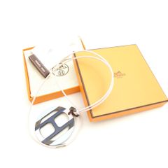 箱付】エルメス チョーカー ネックレス メドール ラピスラズリ系 