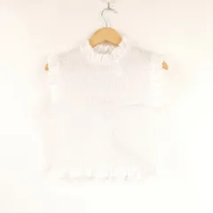 未使用 IENA イエナ MARIA DE LA ORDEN Margo Top ブラウス S コットン100％ ノースリーブ フリル トップス レディース AO3102A14 