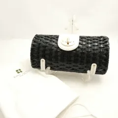 美品 kate spade ケイトスペード PXRU0382 クラッチバッグ 編み込み レディース AO3229 
