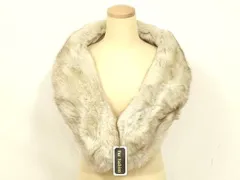 平和屋着物▼和装小物　SAGAFOX　サガフォックス　ショール　ブルーフォックス　毛皮　ティペット　ストール　防寒　逸品　AABE4893ay