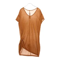Rick Owens (リックオウエンス) HIKED 半袖Tシャツ カットソー レディース ブラウン RP01D2206-JSのサムネイル