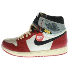 NIKE (ナイキ) ×UNION ユニオン AIR JORDAN 1 RETRO HIGH OG Chicago エアジョーダン1 ハイ ハイカットスニーカー シカゴ レッド/ホワイト US9.5/27.5cm HV8563-600