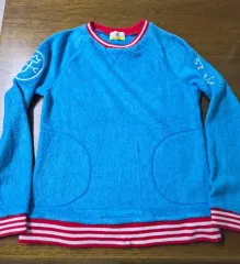 カステルバジャック レディース フリース スウェット ブルー 90