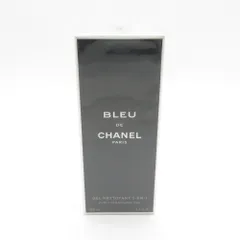 未使用 CHANEL シャネル ブルー ドゥ シャネル 2-IN-1 クレンジングジェル 洗顔料 シェイビングジェル 100ml BY10291T