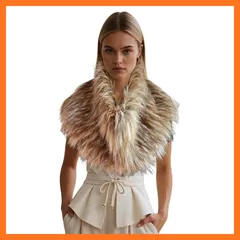 【新品】 [AUZOEYTOYK] 襟巻 フェイクファー レディース 秋 冬 ネックウォーマー ふわふわ 分厚い マフラー 防寒・防風 首元あったかグッズ 華ドレスアップ 小顔効果 婦人用スカーフ 旅行 デート パーティー カーキ 1