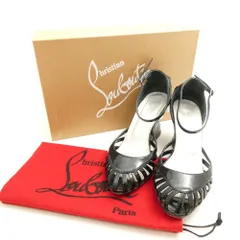 Christian Louboutin ルブタン サンダル 35 22cm相当 エナメル アンクルストラップ 靴 シューズ レディース AY6750 
