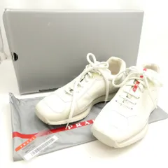 美品 PRADA SPORT プラダスポーツ CALZATUREUOMO(4E0871) レザースニーカー 6 約25cm相当 レザー ローカット レースアップ シューズ 靴 レディース AY6753 のサムネイル