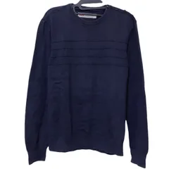 z1710  Levi's リーバイス　長袖ニット　セーター　紺　ネイビー　メンズ　Sサイズ　コットン　ボーダー　人気完売のサムネイル