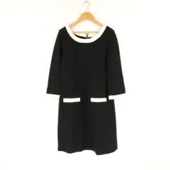 美品 kate spade ケイトスペード 024-140169 ワンピース 2 S レーヨン 他 七分袖 ひざ丈 レディース AM6997A2 