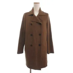 マッキントッシュ ロンドン MACKINTOSH LONDON キースリーダブルフェイスニットPコート ミドル丈 ニット ウール 茶 ブラウン 38