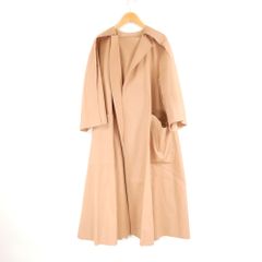▪️極美品 ドゥロワー タフタムソウ ノーカラーコート ジップアップ