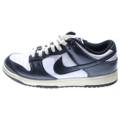 NIKE (ナイキ) WMNS DUNK LOW PRM VINTAGE ウィメンズ ダンク ヴィンテージ ローカットスニーカー ホワイト/ブラック US10.5/27.5cm FQ8899-100