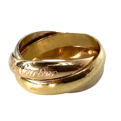 本日のみ出品　希少　カルティエ　トリニティ7連 楽天市場】カルティエ トリニティ 7連 #15 リング・指輪 K18イエロー