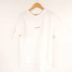 SINME シンメ S22SS-13 Tシャツ FREE コットン100% 半袖カットソー ロゴ 刺繍 白トップス レディース AU3520A60 