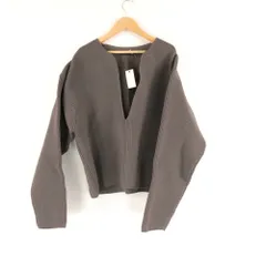 美品 sea room lynn シールームリン ハイストレッチキーネックニット セーター F ポリエステル100％ 長袖 レディース AM7305A68 