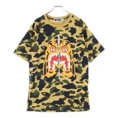 A BATHING APE (アベイシングエイプ) Tiger Camo S/S Tee フロントタイガープリント半袖Tシャツ マルチ 001CSG301001X