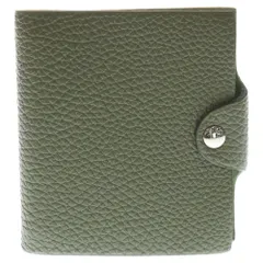 HERMES (エルメス) ユリス ミニ トゴ レザー手帳カバー カーキ □N刻印