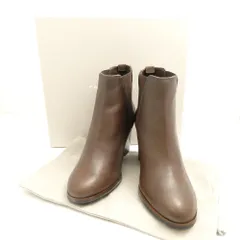 未使用 FABIO RUSCONI ファビオルスコーニ サイドゴアブーツ 37 23.5cm ブーティ ヒール レディース AM7404 