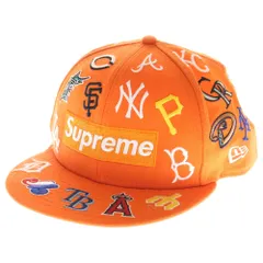 SUPREME (シュプリーム) 20SS MLB New Era ボックスロゴ ニューエラ ベースボールキャップ 帽子 オレンジ