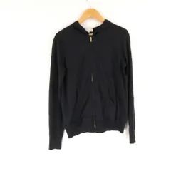 美品 MACKINTOSH PHILOSOPHY マッキントッシュフィロソフィー カーディガン 36 コットン100％ 長袖 フード ジップアップ パーカー レディース AM7146A5 