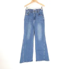 美品 SNIDEL スナイデル SWFP241042 Sustainableストレッチフレアデニムパンツ デニムパンツ 1 綿他 レディース AO3493A65 