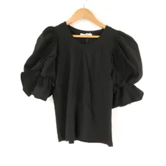 美品 SNIDEL スナイデル SWST224167 ボリュームショルダーカットトップス F 綿他 半袖 フリル レディース AO3498A65 