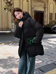 ダウンジャケット レディース 厚手 フード付き ロングコット 中綿ダウン ジャケット 防寒 防風 中綿コート 通勤 秋冬 可愛い