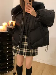 ダウンジャケット レディース ダウンコート 毛襟 中綿ジャケット 厚手 暖かい 中綿コート 韓国 冬コート 秋冬 通勤着 アウトドア