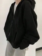 レディース パーカー 秋 長袖 ゆったり ジップアップ 可愛い 無地 カジュアル おしゃれ 大きいサイズ