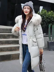 ダウンジャケット レディース 暖かい アウター ロングコート ジャケット ファーフード 秋冬服 軽量 厚手 ライトダウン 防寒 ダウンコート 