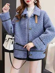 ボアジャケット レディース ボアブルゾン フリースジャケット ジャンパー ジャケット ボアコート アウター もこもこ 防寒 厚手 冬服 大きい