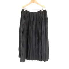 美品 UNITED ARROWS ユナイテッドアローズ 1524-270-5231 スカート 38 ポリエステル100% プリーツ ロング フレア バルーン レディース AU3676A34 