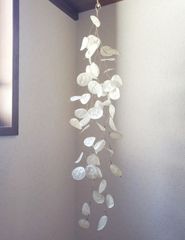 ルナリア　モビール　ガーランド　57cm　フライングスワッグ　　ドライフラワー　ルナリア