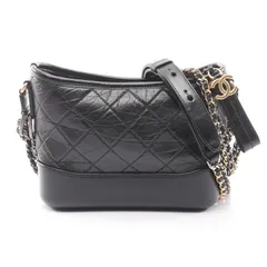 シャネル CHANEL ショルダーバッグ ガブリエル ドゥ シャネル スモール ホーボー A91810 ブラック レザー ガブリエル ドゥ スモール ホーボー チェーンショルダー