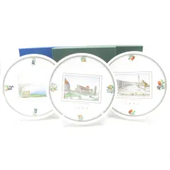 美品 Richard Ginori リチャードジノリ 1997年 1998年 2006年 イヤープレート 3枚 セット 21cmプレート 飾り皿 SN447H1 