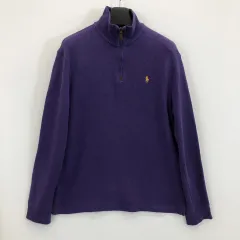 ポロラルフローレン 上位LINE PURPLE パープル 쿼터ジップアップ 90-95