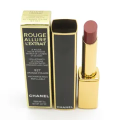 未使用 CHANEL シャネル ルージュ アリュール レクストレ ホリデー 927 リップスティック 2g オランジュ ボレール BY10902V