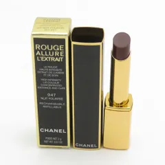 未使用 CHANEL シャネル ルージュ アリュール レクストレ ホリデー 947 リップスティック 2g ニュイ プールプル BY10904V