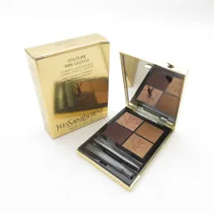 美品 YvesSaintLaurent イヴサンローラン クチュール ミニ クラッチ 710 アイシャドウ 4g 残量多 OVER BRUN BY11282P