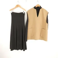 Mila Owen ミラ オーウェン 09WN0214221 セットアップ 1 XS～S相当 ポリエステル他 セット ロング丈 ベージュ タートルネック レディース AD1272A21 