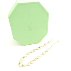 美品 SWAROVSKI スワロフスキー デクステラ ネックレス ストーン ビジュー レディース AO3522 