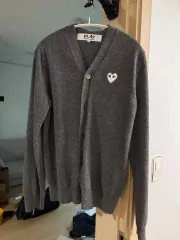コム・デ・ギャルソン チャコールグレー カーディガン M