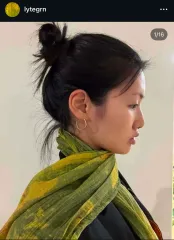 ライトグリーン スカーフ