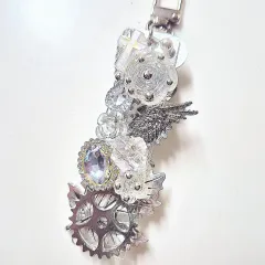 キーホルダー_クリア＋シルバー